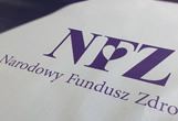 Baner siatkowy z logiem NFZ