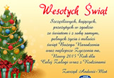 Plakt z życzeniami świątecznymi